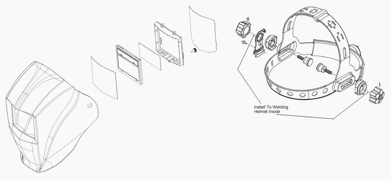 Slipvisir, Guardian 62F, förp om 2 st