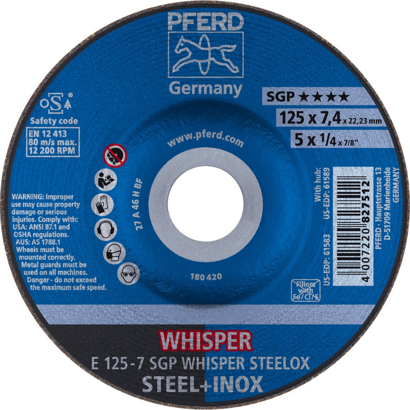 PFERD Navrondeller E 125-7 SGP WHISPER STEELOX
