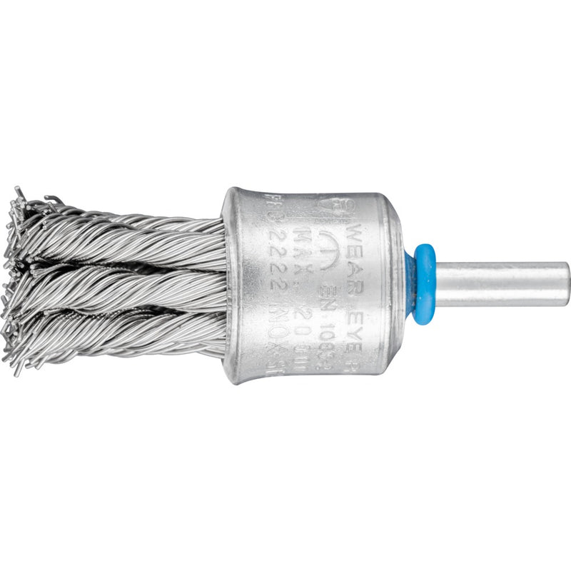 PFERD Ändborstar med skaft, virad tråd PBG 2323/6 INOX 0,60